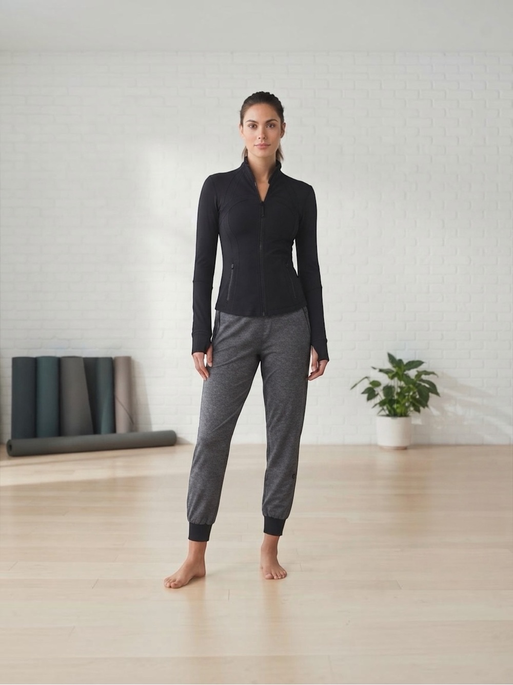 Lululemon Ready to Rulu High Rise Jogger Pants Grey Size 6